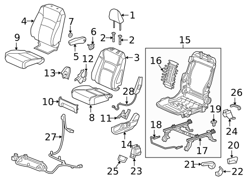 Air Bag Components for 2017 Honda Ridgeline #2