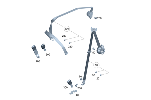 Seat Belt for 2025 Mercedes-Benz EQB 300 #0