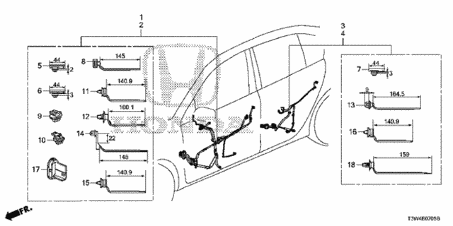 Wire Harness (6) for 2014 Honda Accord #0