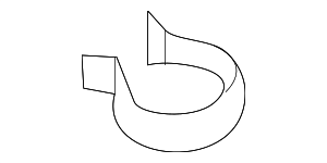 DG9Z9A317A - : 2013-2020 Ford Filler Pipe Clip for Ford: Fusion, Police Responder Hybrid, SSV Plug-In Hybrid | Lincoln: MKZ Image