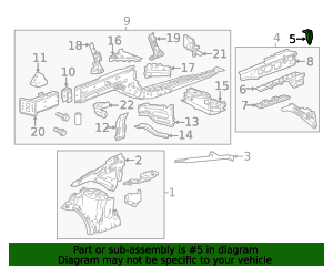 Front Compartment Upper Side Bracket 23449458 GM | GMPartsDirect.com