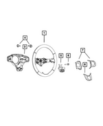 1VZ23XSAAA - Steering: Steering Wheel Bezel, Left for Mopar Image