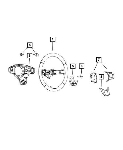 Steering Wheel for 2017 Dodge Journey #0