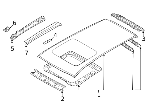 Roof & Components for 2021 Subaru Forester #0