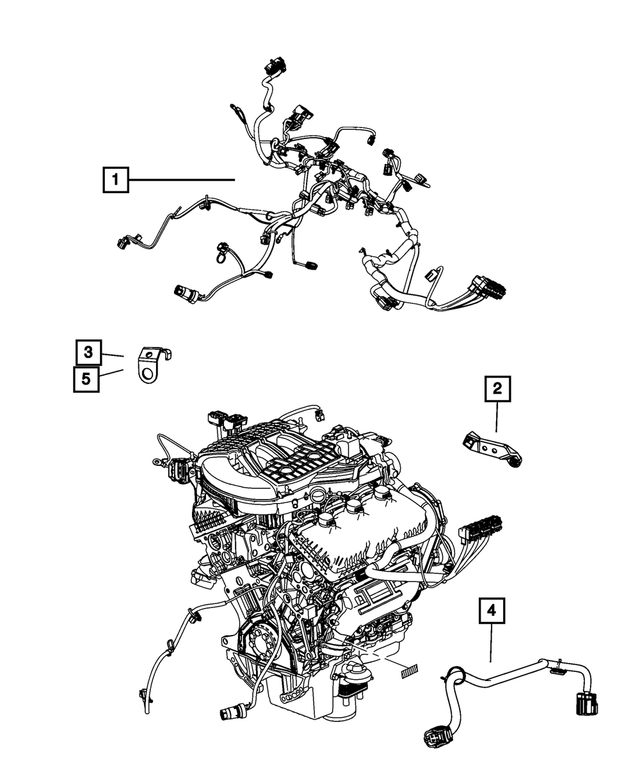 56041379AA - : Housing Clip for Mopar Image