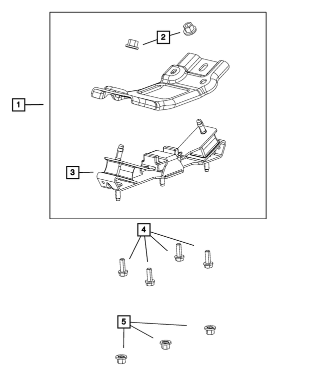 68090653AC - Transmission: Transmission Mount Isolator for Mopar Image image