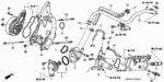 19500PNA000 - Engine: JOINT, TUBE for Honda Image