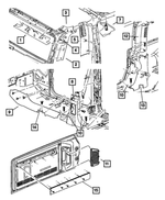 68253175AA - : Wiring Protector Cover for Jeep: Wrangler Image