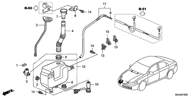 Windshield Washer for 2008 Acura TSX #0
