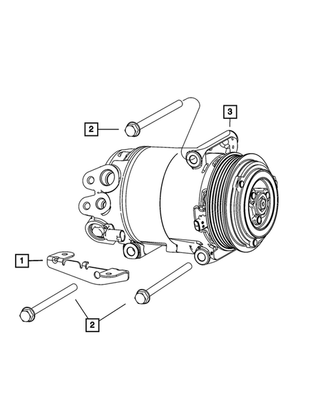 Air Conditioner Compressor and Mounting for 2016 Dodge Dart #2