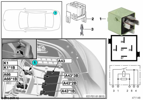 Relay for 2014 BMW 750iX #0