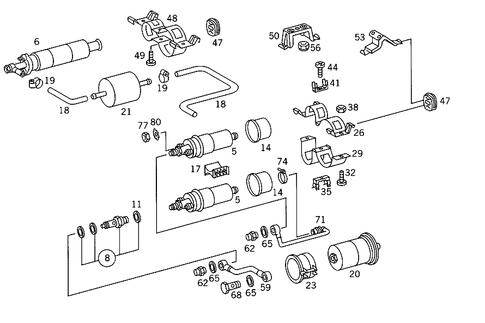 Fuel Pump Package for 1993 Mercedes-Benz 400SEL #0