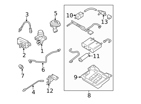 Emission Components for 2003 Mercury Marauder #0