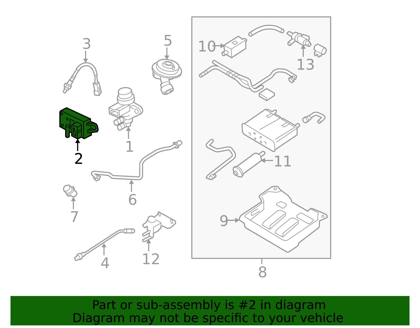 Dpfe 145 1998-2007 Ford Motorcraft Exhaust Gas Re-Circulation (Egr) Pressure ...