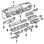 12392385 - Body: Crash Pad for GM Image