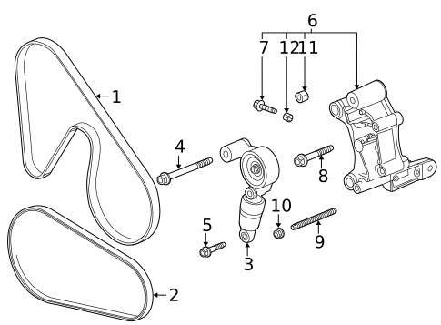 Belts & Pulleys for 2022 Chevrolet Corvette #0