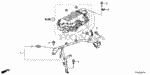 1F1625K0000 - Engine: STAY, RR. PCU for Honda Image