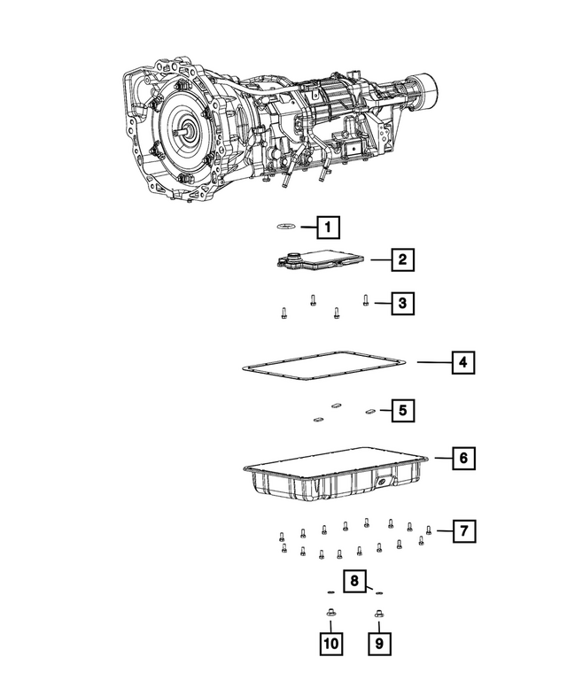 68333339AA - : Oil Pan Gasket for Mopar Image