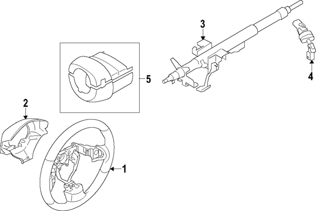 34311FG010LU - : Steering Wheel for Subaru Image