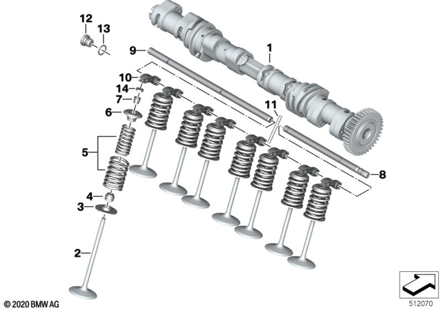 11311641059 - Engine: Inlet Camshaft -  for BMW-Motorrad Image image