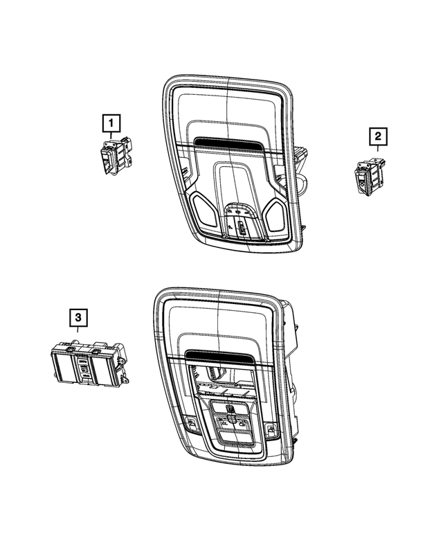 68584849AA - Electrical: Console Switch for Mopar Image