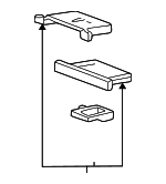F2UZ1504810B - Body: Ashtray Assembly for Ford: E-150 Econoline, E-150 Econoline Club Wagon, E-250 Econoline, E-350 Econoline, E-350 Econoline Club Wagon, Econoline Super Duty Image