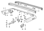 51121953959 - : Bumper Rear Center for BMW Image