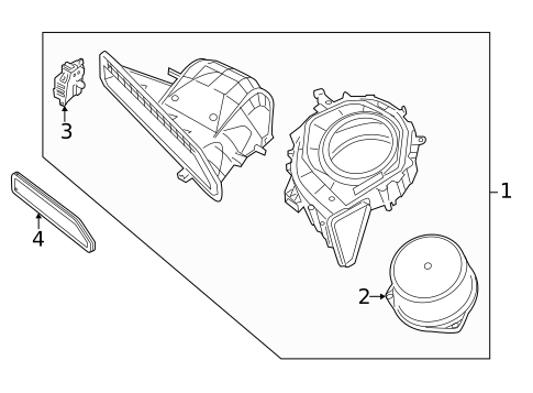 Blower Motor & Fan for 2014 Nissan Pathfinder #1