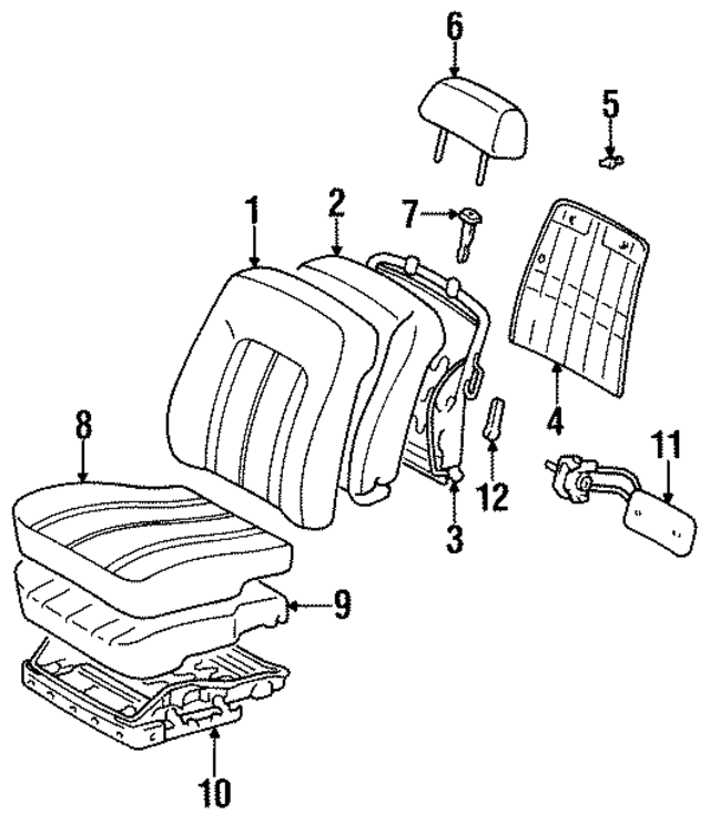 7107207100E0 - : Seat Cover for Toyota Image