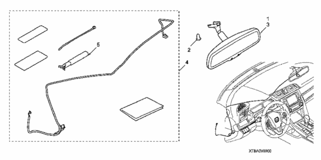 Automatic Dimming Mirror for 2016 Honda Civic #0