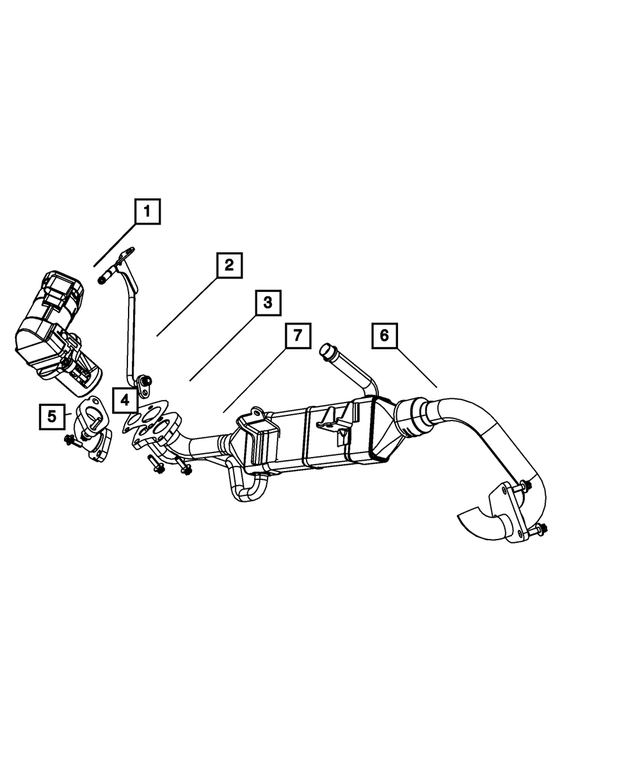 68014156AA - : Coolant To Egr Valve Tube for Mopar Image