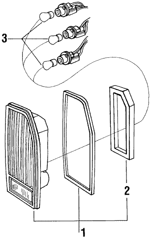 Tail Lamps for 1985 Mercury Marquis #1