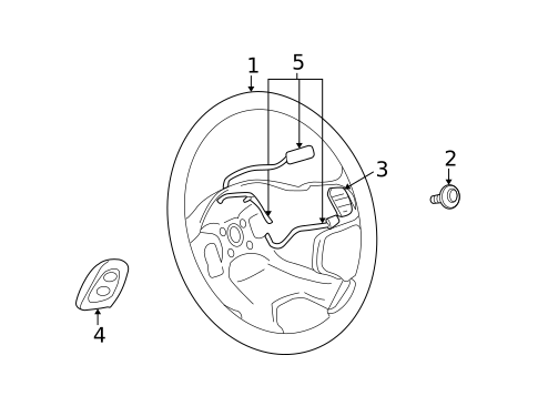 Steering Wheel & Trim for 2008 Dodge Nitro #0