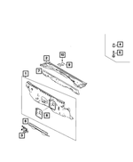 68618743AA - Body Sheet Metal Except Doors: Dash Panel for Mopar Image