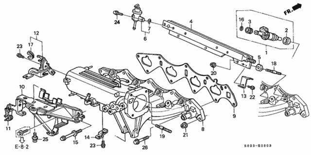 Intake Manifold (DOHC VTEC) for 2000 Honda Civic #0