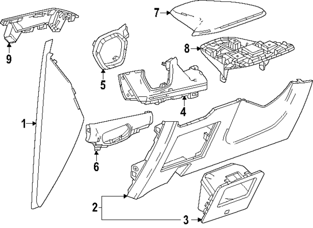 42862853 - : Part# 42862853 F Applique for Chevrolet: Trailblazer Image