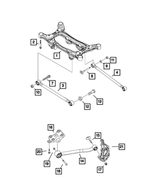 6511767AA - Rear Suspension: Hex Head Bolt for Dodge: Hornet | Fiat: 500X | Jeep: Compass, Renegade Image