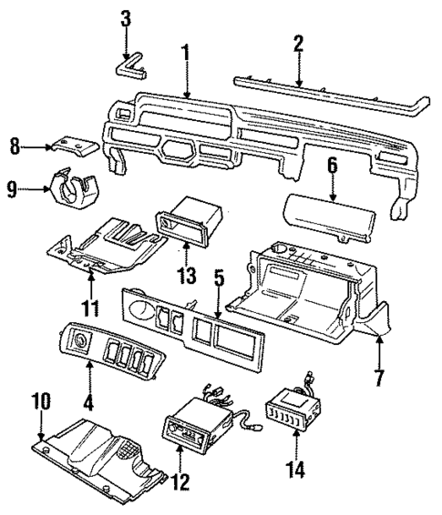 Instrument Panel for 1985 Volvo 760 #0