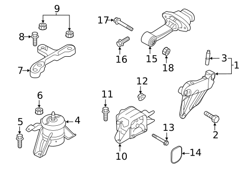 Engine & Trans Mounting for 2021 Hyundai Veloster N #0