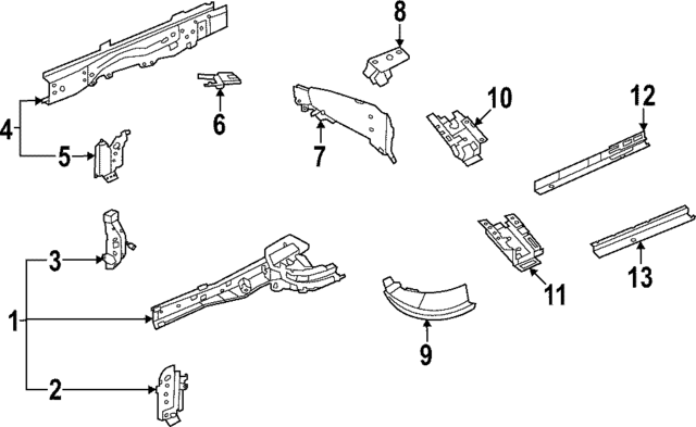 638835NA7E - Body: Reinforcement for INFINITI: QX55 Image