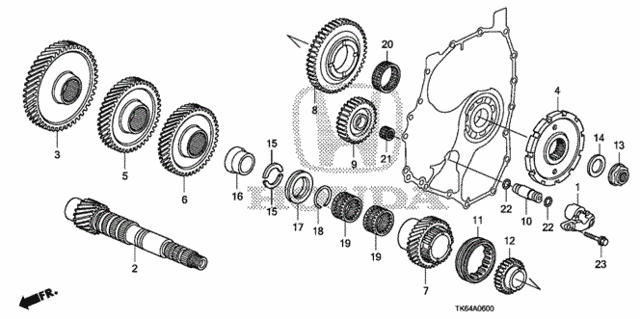 AT Countershaft for 2012 Honda Fit #0