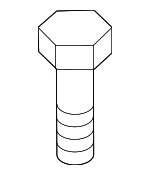 N10653102 - Exhaust: Upper Bracket Bolt for Volkswagen: Atlas, Beetle, Golf, Golf R, Golf SportWagen, Jetta, Passat, Taos, Touareg Image