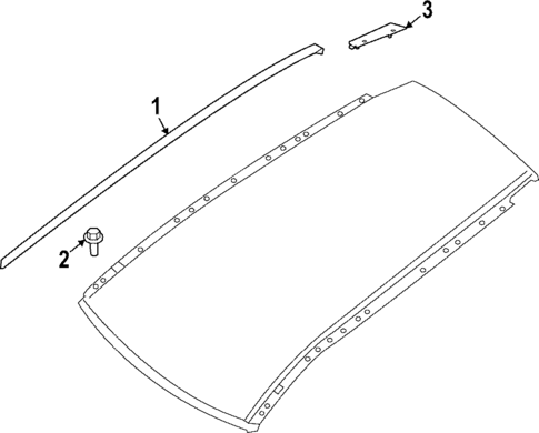 Exterior Trim - Roof for 2023 Nissan Pathfinder #0