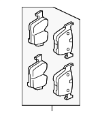 LR160504 - : Disc Brake Pad Set for Land-Rover Image