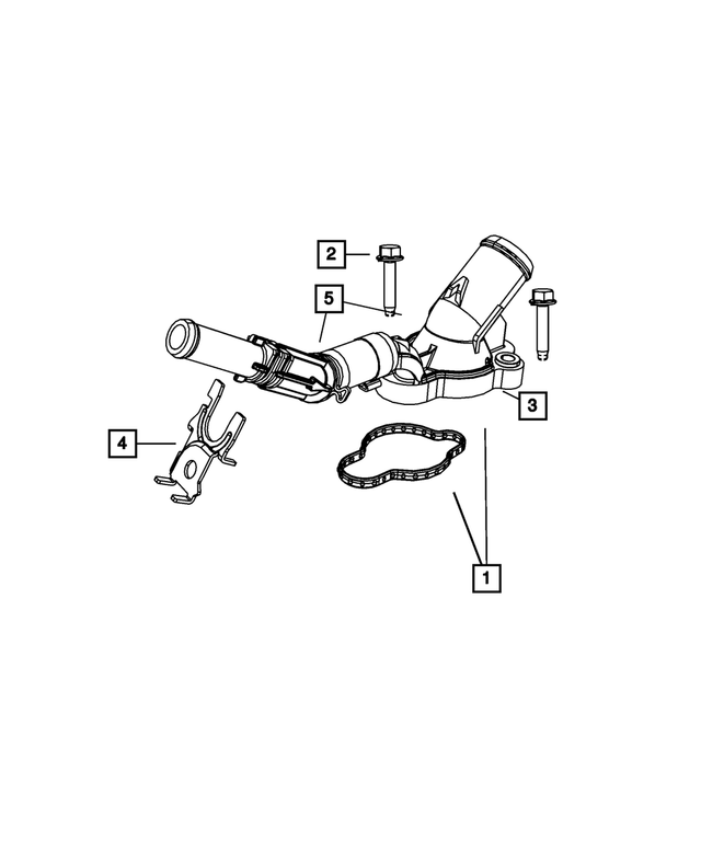 68349251AA - Cooling: Thermostat Housing for Mopar Image