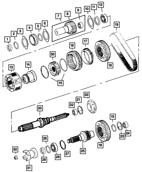 Gear Train for 2008 Dodge Ram 1500 #0