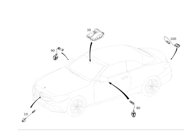 9051103 - Electrical System: Camera for Mercedes-Benz Image image