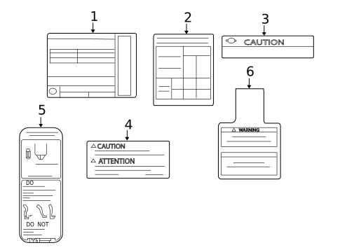 Labels for 2017 Nissan Rogue #0