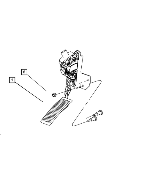 Accelerator Pedal for 2009 Dodge Dakota #0