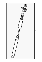 97033306110 - Suspension: Shock Assembly for Porsche: Panamera Image